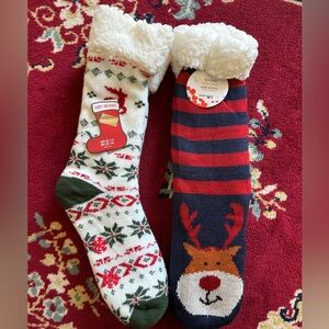 Festive Holiday Socks, Set of 2